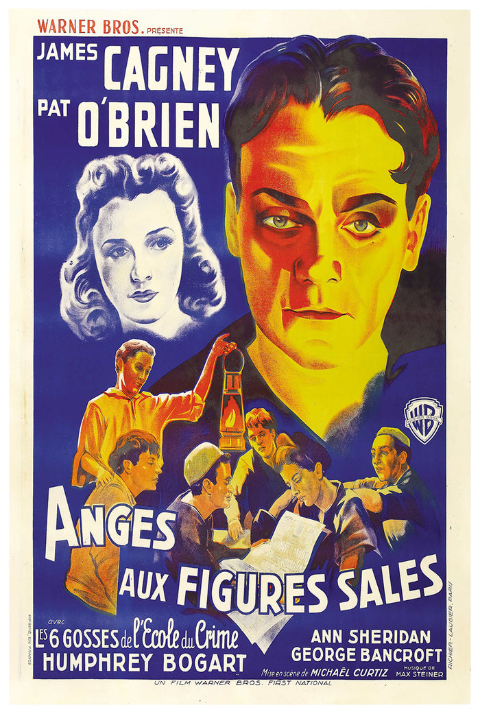 Angels with Dirty Faces 1938 - James Cagney - France 2 - Classic Movie Poster