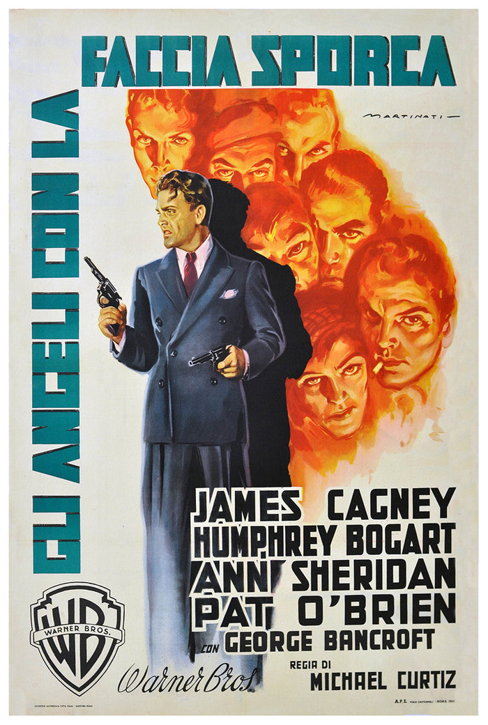 Angels with Dirty Faces 1938 - James Cagney - Italy 2 - Classic Movie Poster