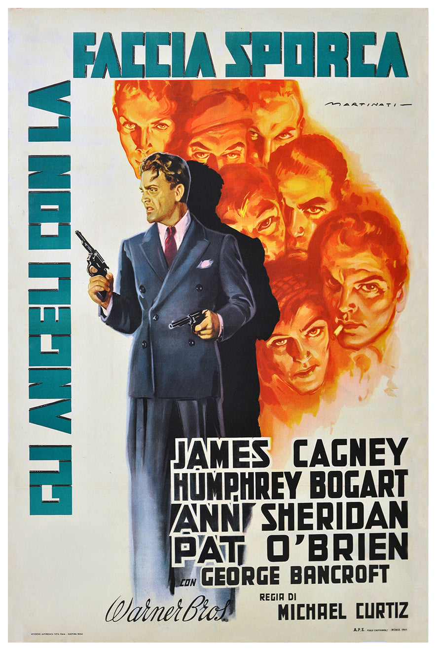 Angels with Dirty Faces 1938 - James Cagney - Italy 2 - Classic Movie Poster