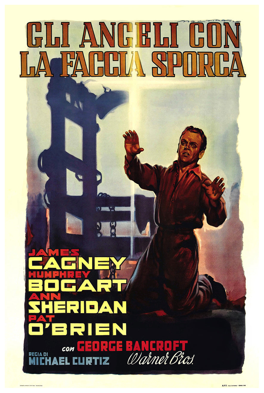 Angels with Dirty Faces 1938 - James Cagney - Italy - Classic Movie Poster