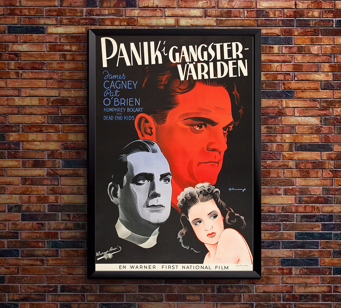 Angels with Dirty Faces 1938 - James Cagney - Sweden - Classic Movie Poster