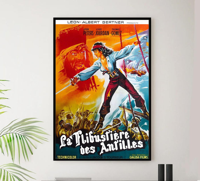 Anne of the Indies 1951 - French - Vintage Pirate Classic Movie Poster