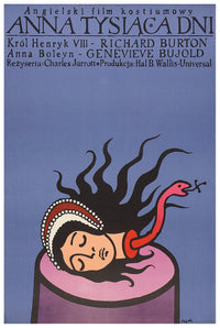 Anne of the Thousand Days 1969 - Richard Burton - Poland - Classic Movie Poster
