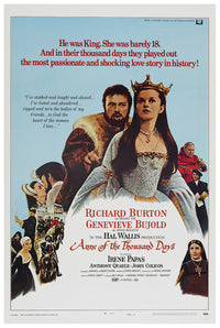 Anne of the Thousand Days 1969 - Richard Burton - US - Classic Movie Poster