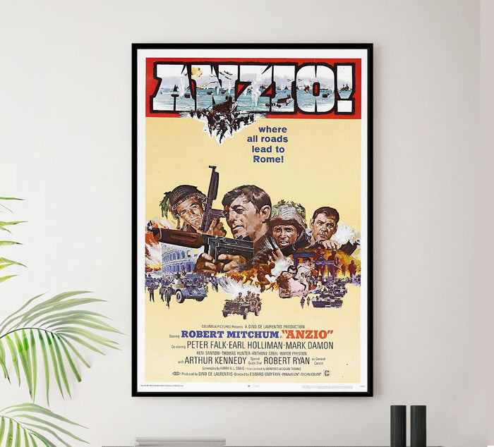 Anzio 1968 - Robert Mitchum - Vintage Classic Movie Poster