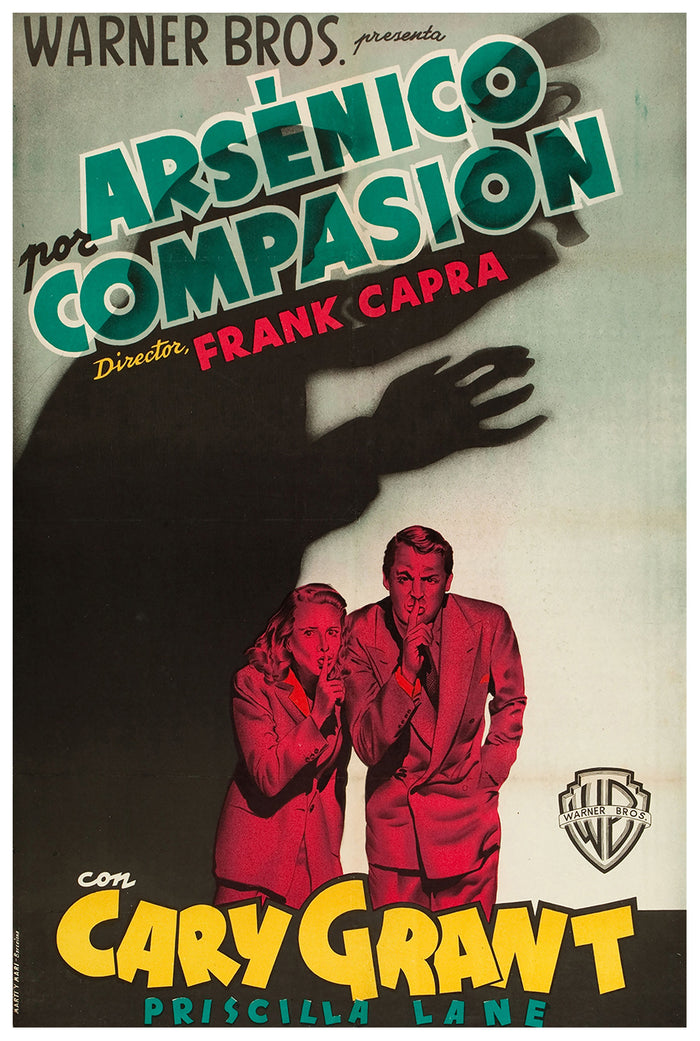 Arsenic and Old Lace 1944 - Cary Grant - Spain - Classic Movie Poster