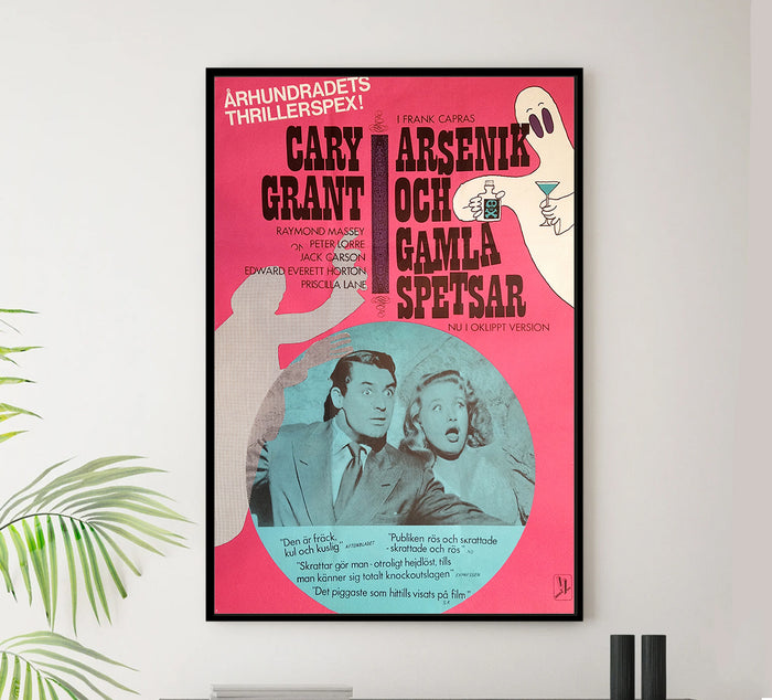 Arsenic and Old Lace 1944 - Cary Grant - Sweden(2) - Classic Movie Poster