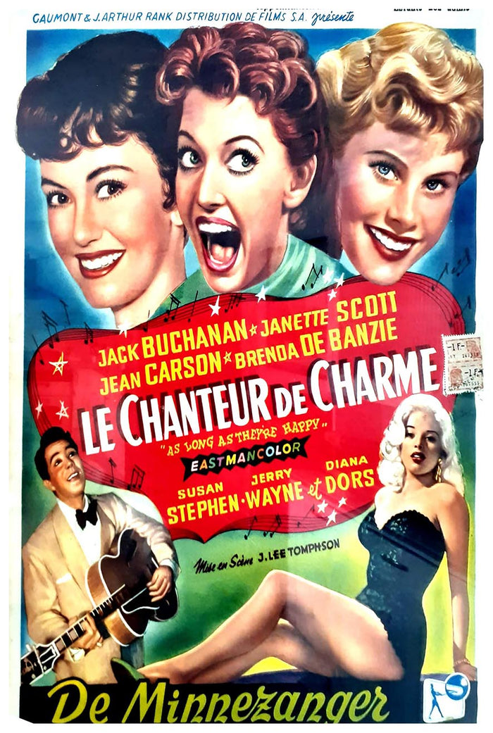 As Long as They're Happy - Belgium 1955 - Vintage Classic Movie Poster