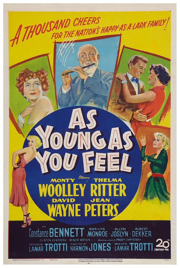 As Young as You Feel 1951 - Vintage Classic Movie Poster