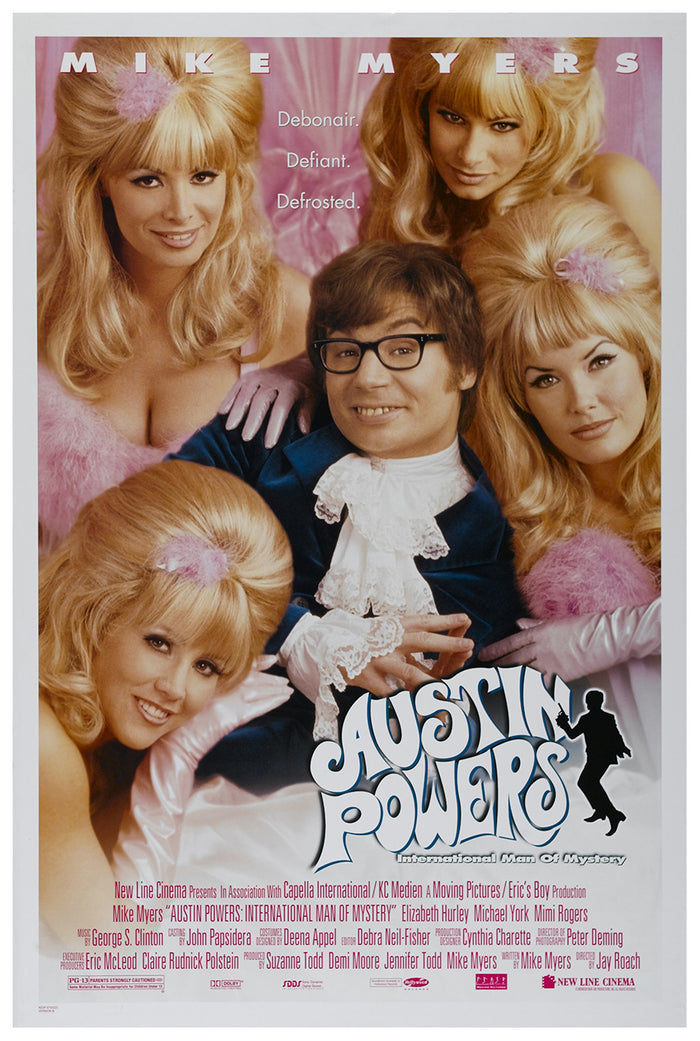 Austin Powers International Man of Mystery 1997 - Classic Movie Poster