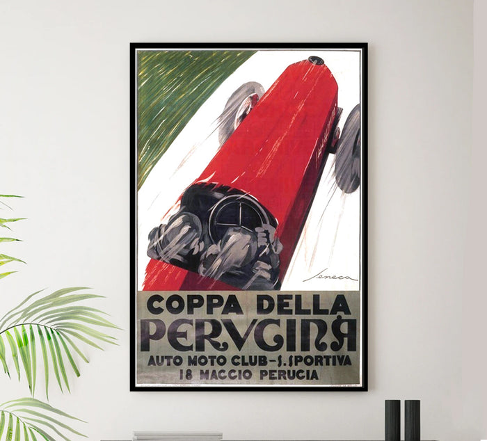 Auto Moto Club Sportiva - Italy - Vintage Automobile Racing Poster
