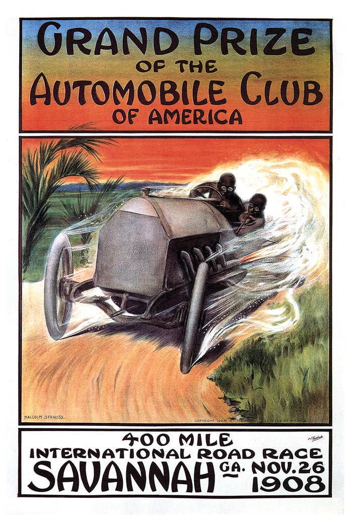 Automobile Club of America - Vintage Automobile Racing Poster