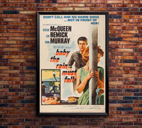 Baby the Rain Must Fall 1965 - Steve McQueen - Vintage Classic Movie Poster