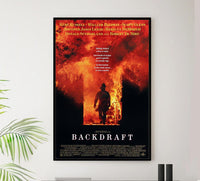 Backdraft 1991 - Kane Russell - Vintage Classic Movie Poster