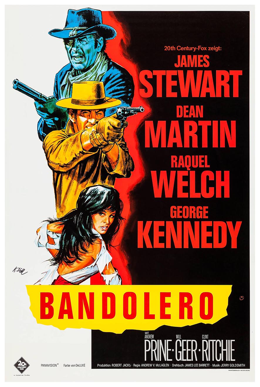 Bandolero! 1968 - German - Classic Movie Poster