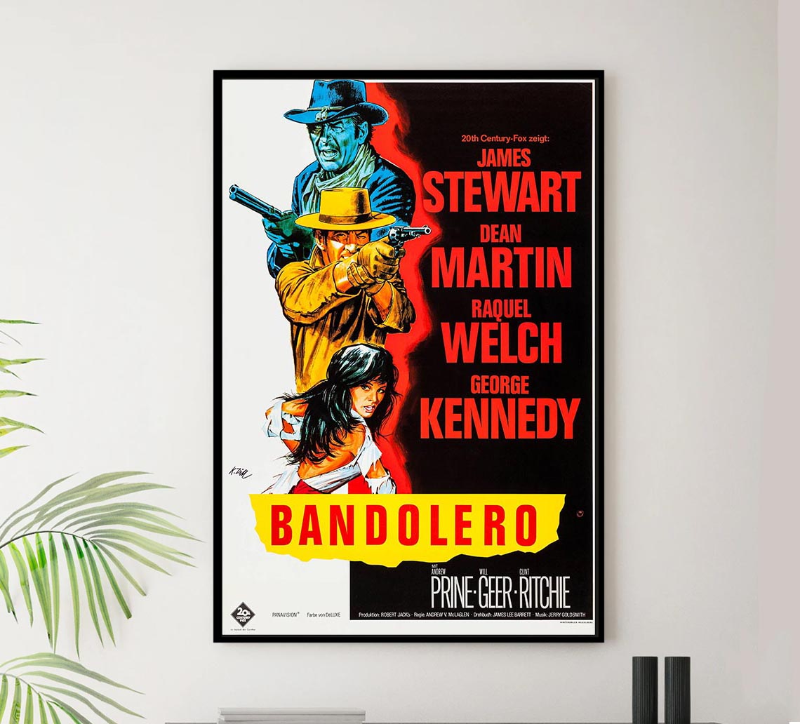 Bandolero! 1968 - German - Classic Movie Poster
