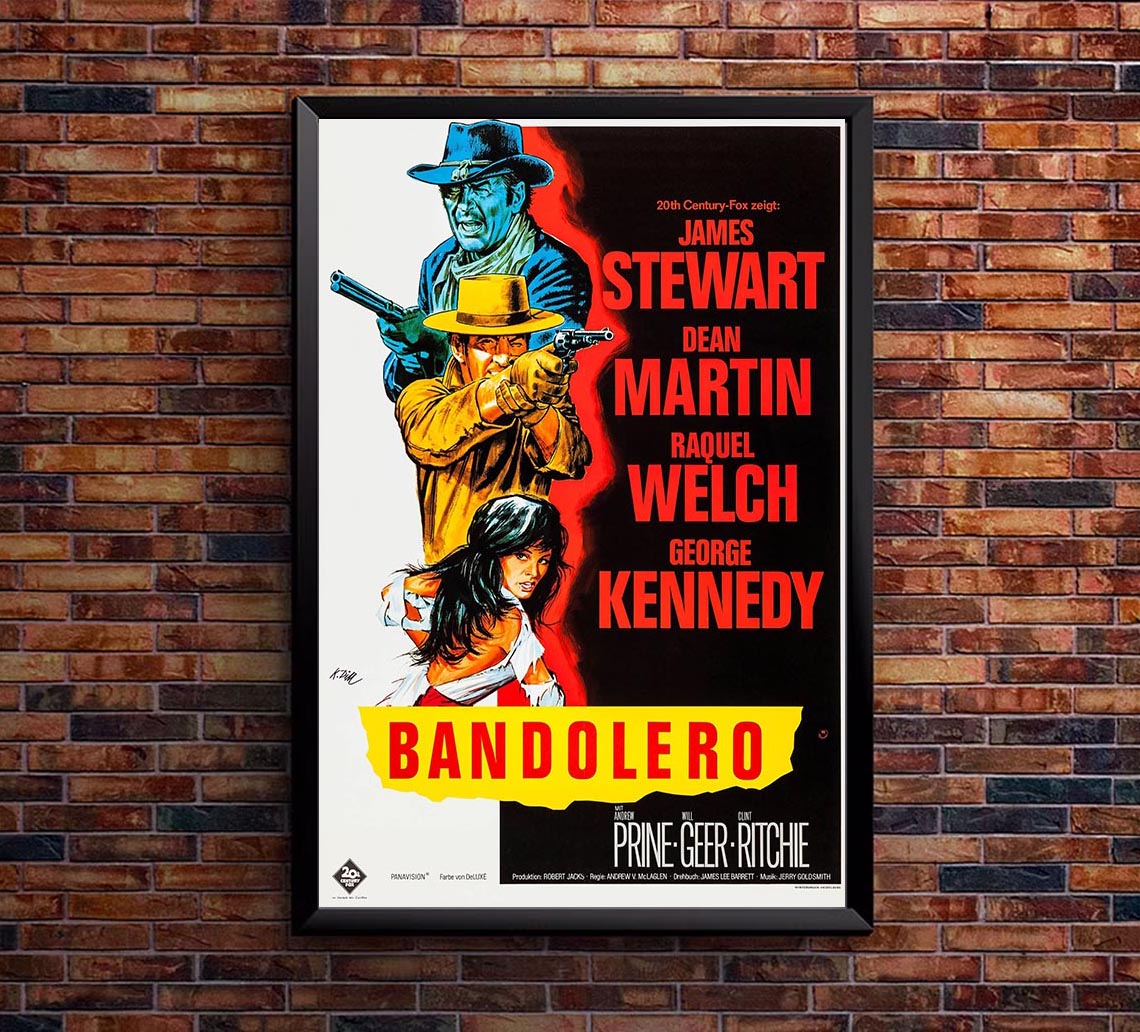 Bandolero! 1968 - German - Classic Movie Poster