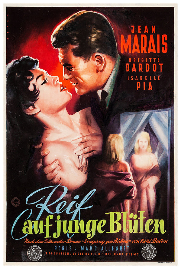 School for Love - German - Vintage Movie Poster