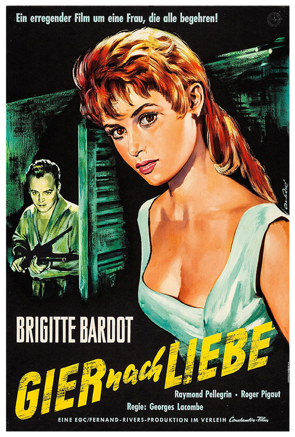 The Girl Across the Way - German - Vintage Movie Poster