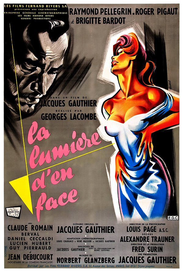 The Girl Across the Way - French - Vintage Movie Poster