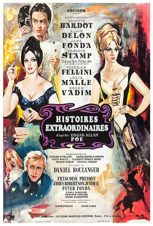 Spirits of the Dead - French - Vintage Movie Poster