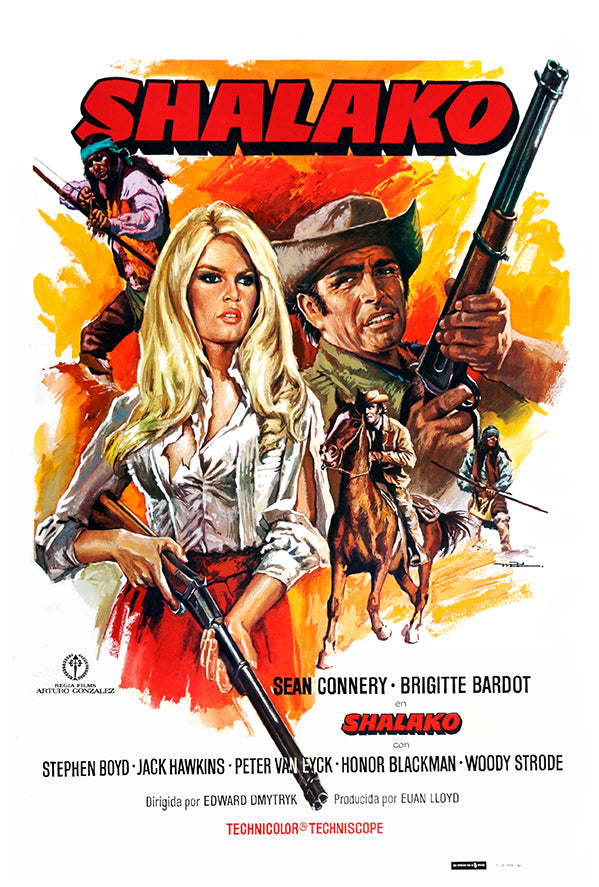 Shalako - Spanish - Vintage Movie Poster