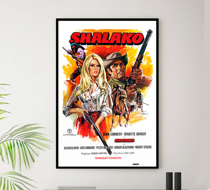 Shalako - Spanish - Vintage Movie Poster