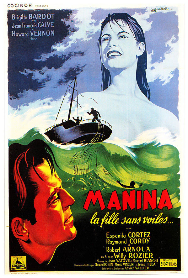 The Girl in the Bikini - French - Vintage Movie Poster