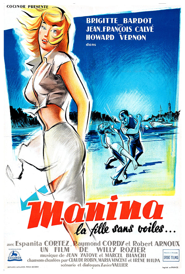 The Girl in the Bikini - French v2 - Vintage Movie Poster