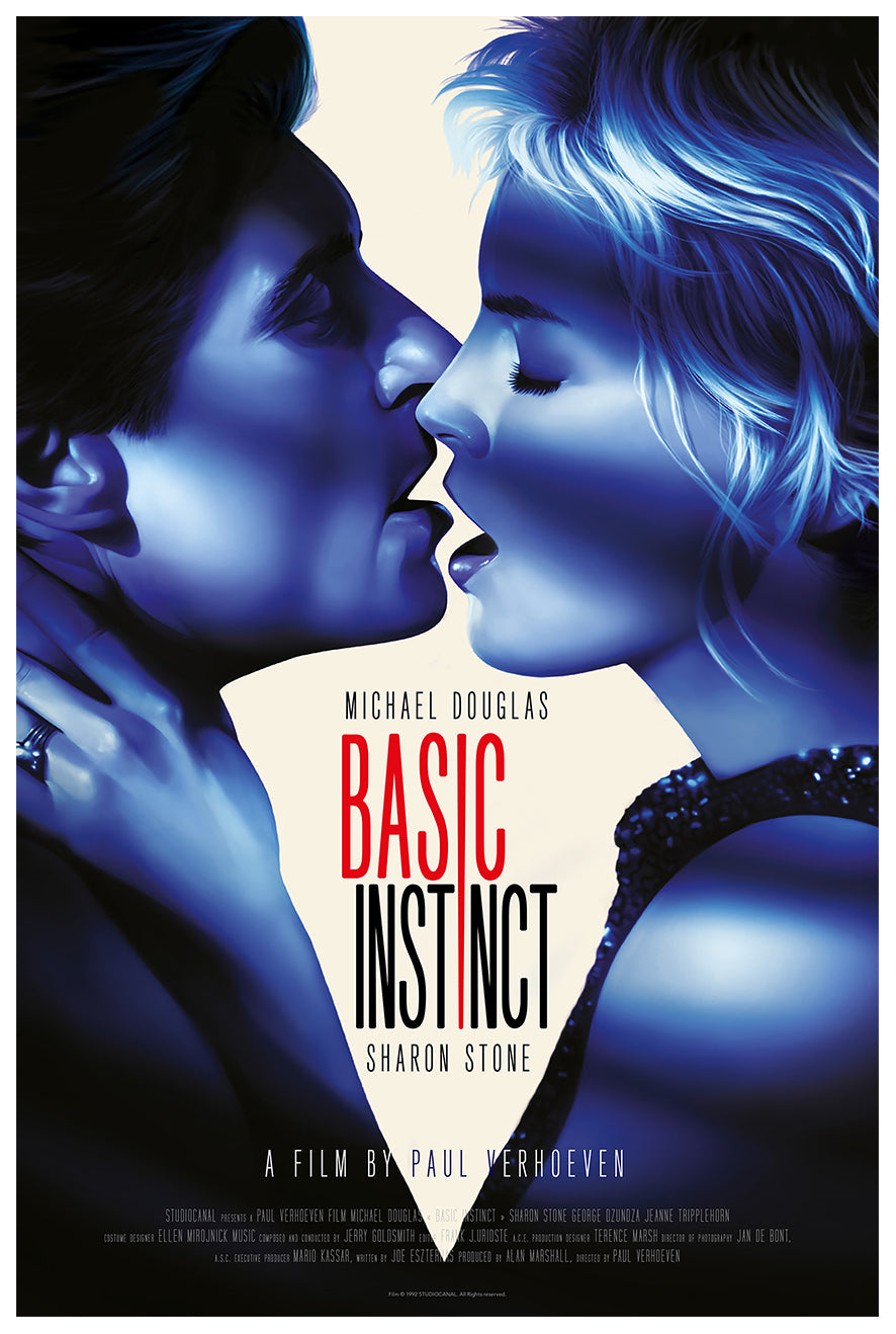 Basic Instinct 1992 - Michael Douglas - UK - Classic Movie Poster