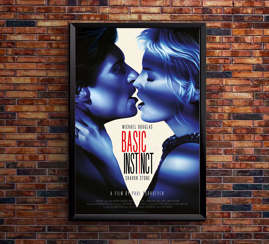 Basic Instinct 1992 - Michael Douglas - UK - Classic Movie Poster