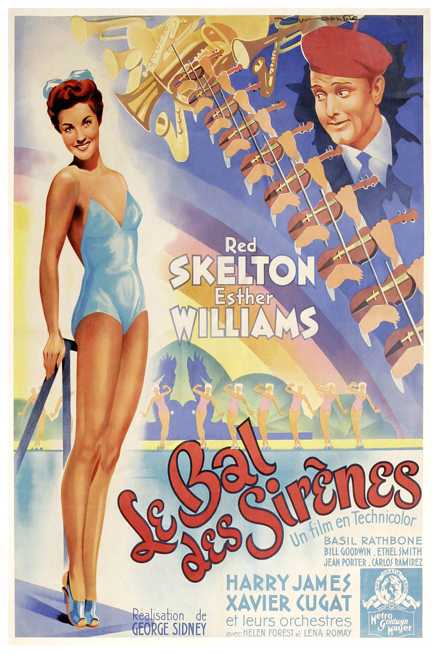 Bathing Beauty 1944 - Esther Williams - France (2) - Classic Movie Poster