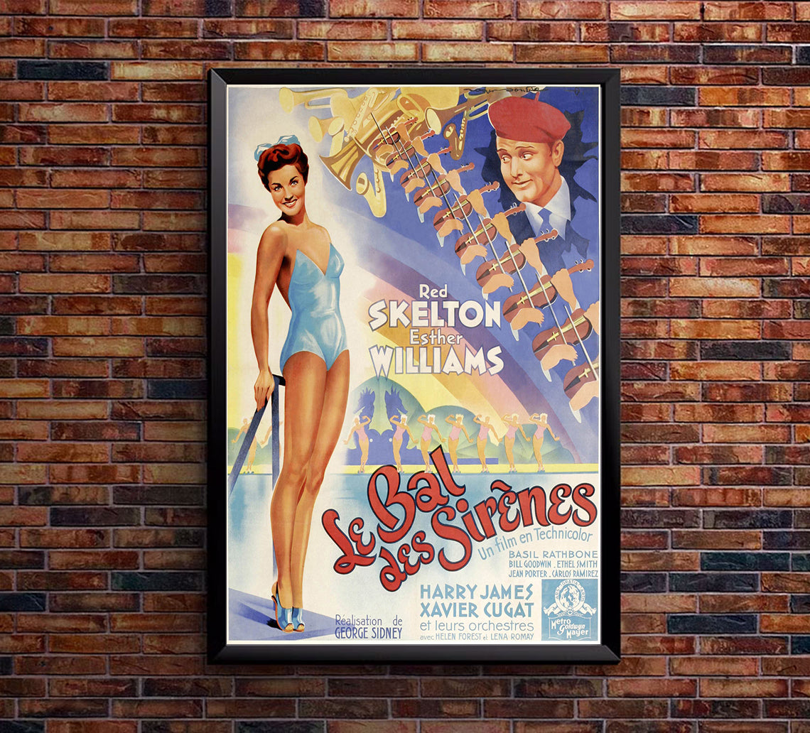 Bathing Beauty 1944 - Esther Williams - France (2) - Classic Movie Poster
