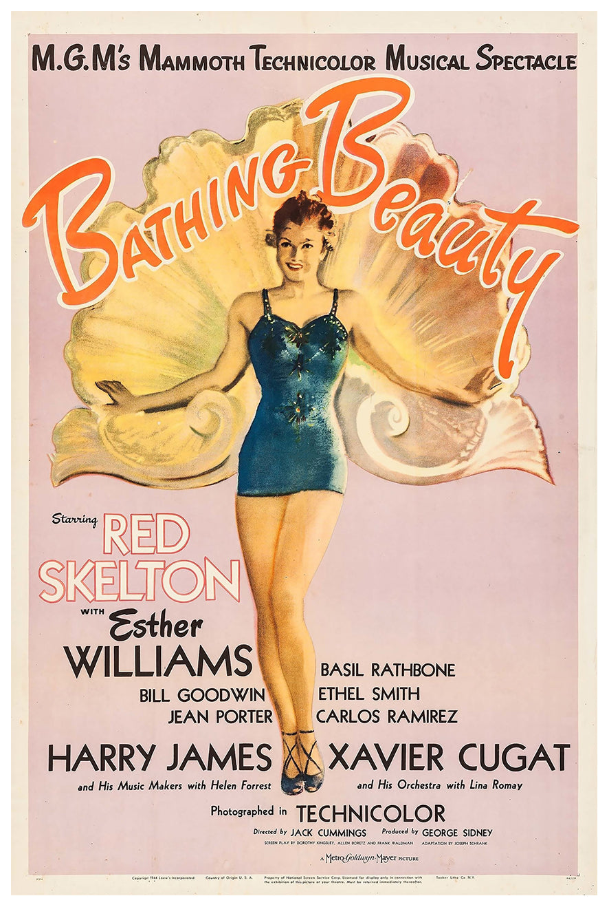 Bathing Beauty 1944 - Esther Williams - US - Classic Movie Poster