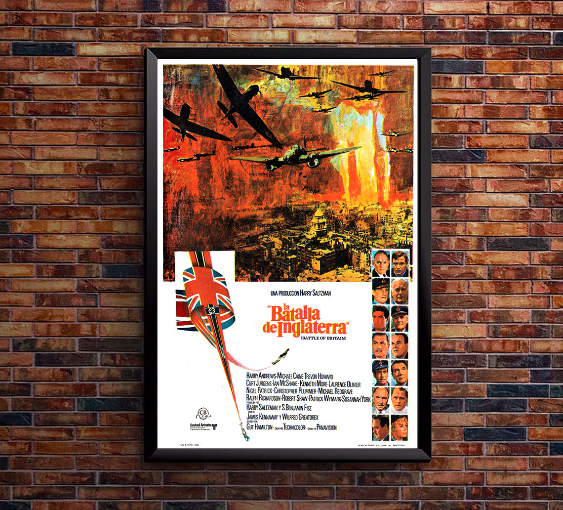 Battle of Britain 1969 - Laurence Olivier - Spain - Classic Movie Poster