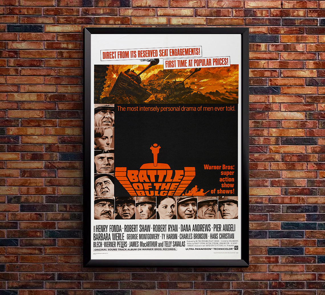 Battle of the Bulge 1965 - Charles Bronson - US - Classic Movie Poster