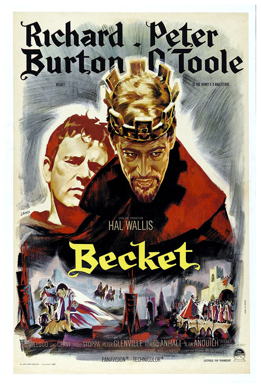 Becket 1964 - Richard Burton - France - Classic Movie Poster