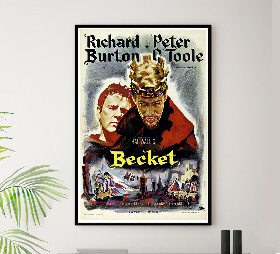 Becket 1964 - Richard Burton - France - Classic Movie Poster