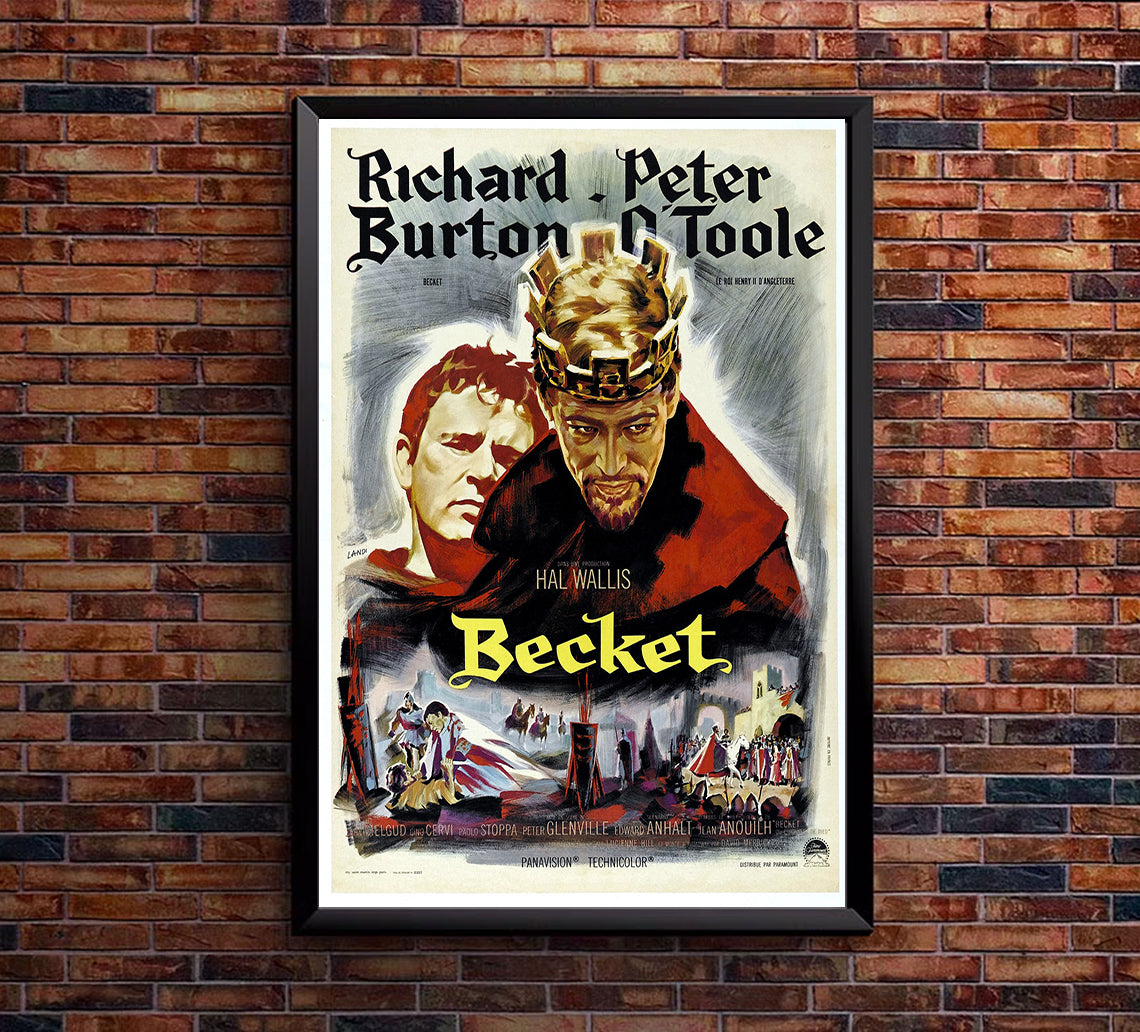 Becket 1964 - Richard Burton - France - Classic Movie Poster
