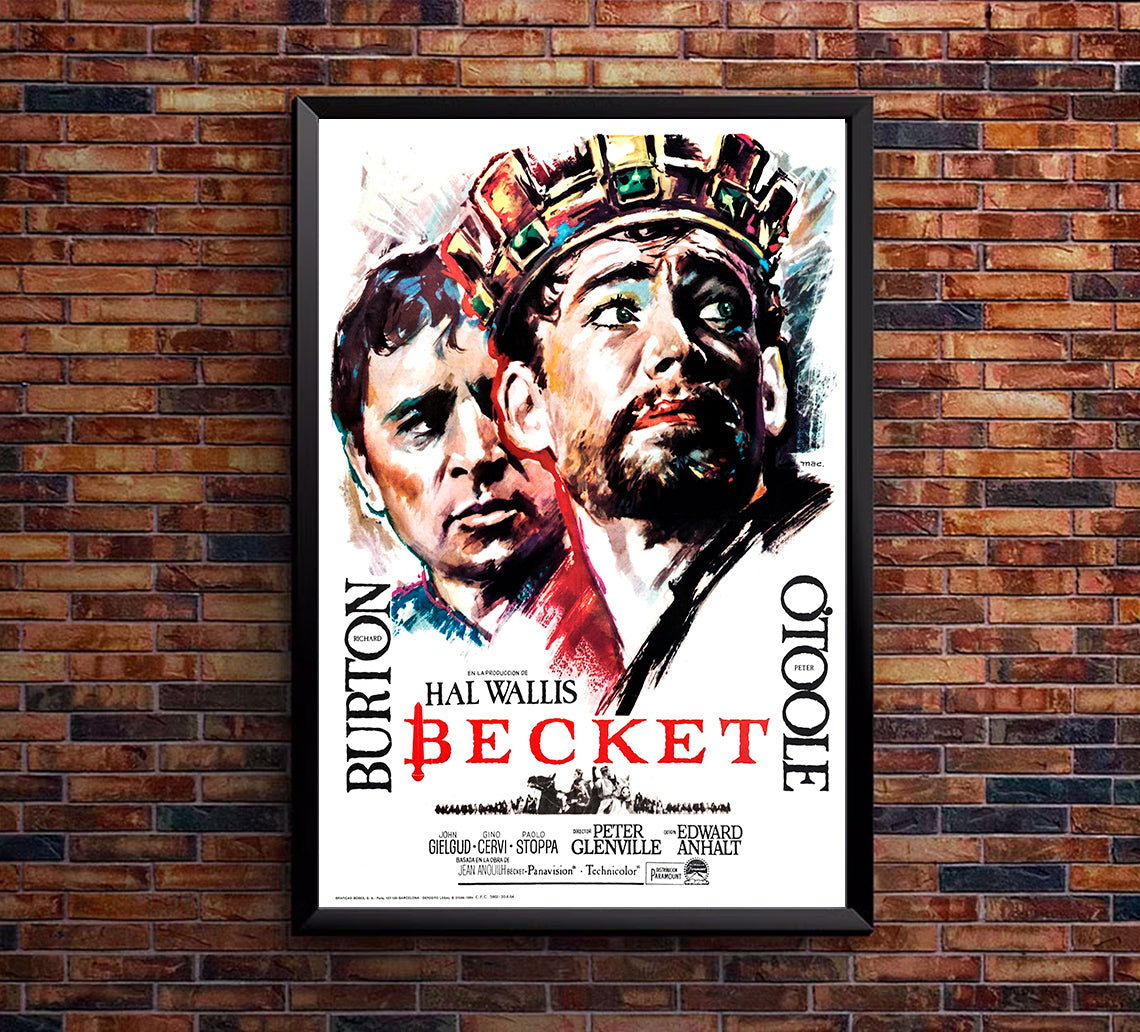 Becket 1964 - Richard Burton - Spain - Classic Movie Poster