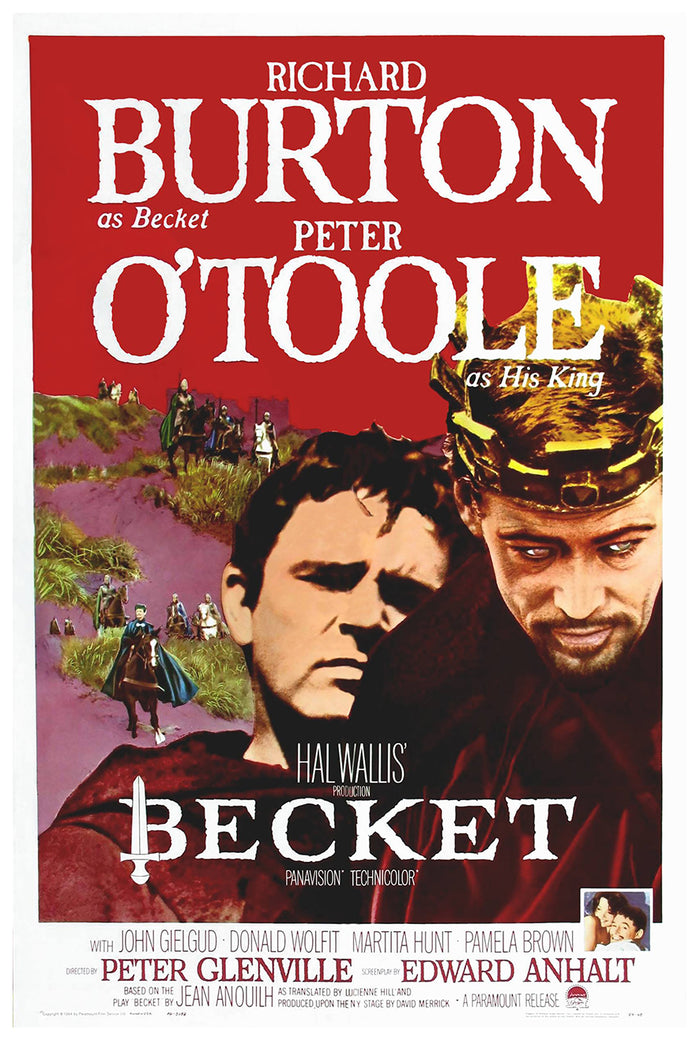 Becket 1964 - Richard Burton - US 2 - Classic Movie Poster