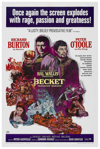 Becket 1964 - Richard Burton - US - Classic Movie Poster