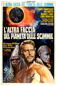 Beneath the Planet of the Apes 1970 - Italian - Charlton Heston - Vintage Classic Movie Poster