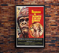 Beneath the Planet of the Apes 1970 - Spanish - Charlton Heston - Vintage Classic Movie Poster