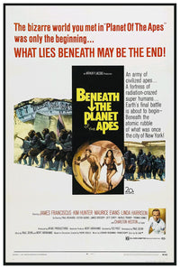 Beneath the Planet of the Apes 1970 v1 - Charlton Heston - Vintage Classic Movie Poster