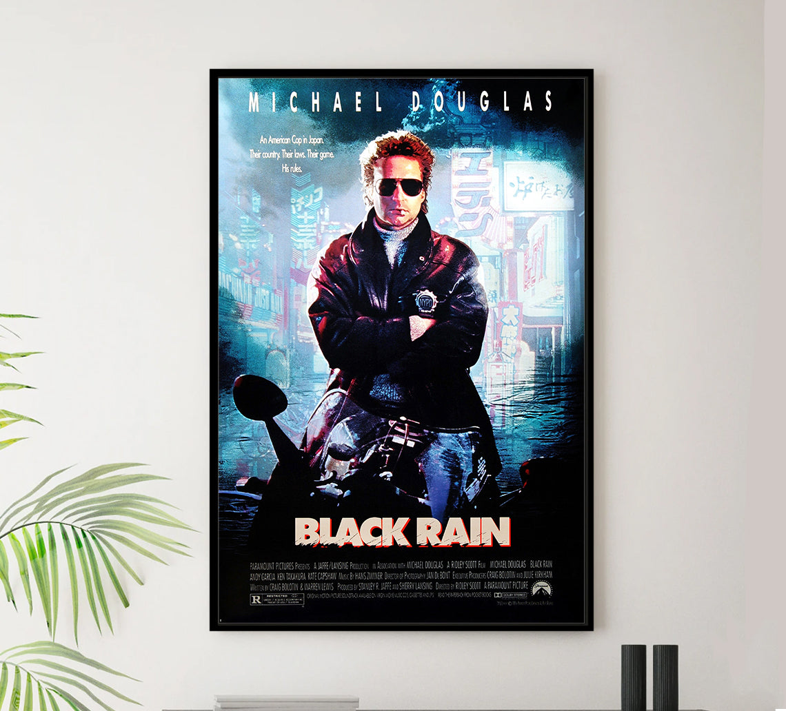 Black Rain 1989 - Michael Douglas - US - Classic Movie Poster