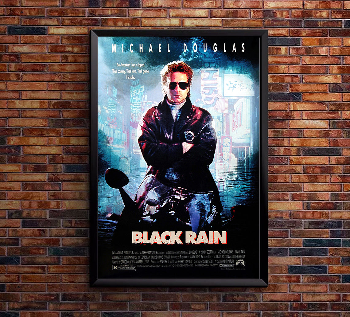 Black Rain 1989 - Michael Douglas - US - Classic Movie Poster