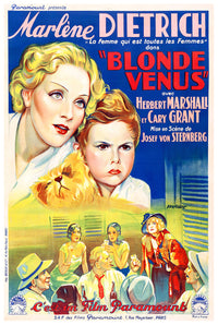 Blonde Venus 1932 - Cary Grant - France - Classic Movie Poster