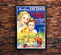 Blonde Venus 1932 - Cary Grant - France - Classic Movie Poster
