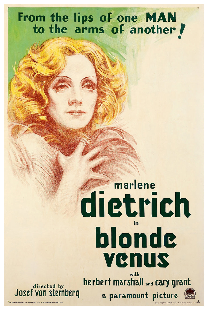 Blonde Venus 1932 - Cary Grant - US(2) - Classic Movie Poster